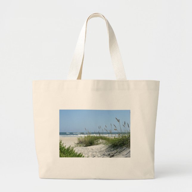 Path to the Sea-Ocracoke Island Large Tote Bag (Front)