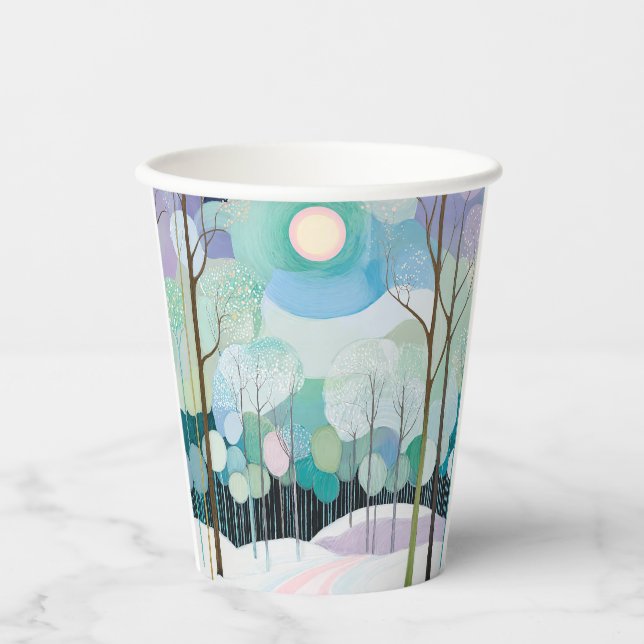 Path Under the Pastel Moon Paper Cups (Front)