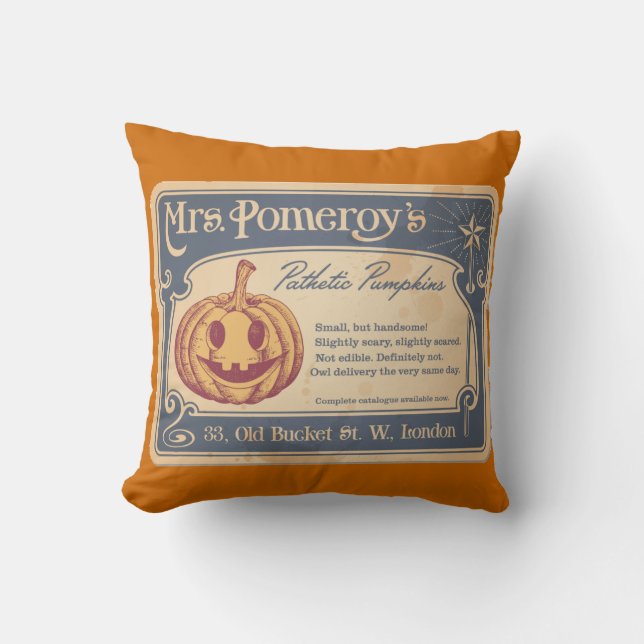 Pathetic Pumpkins Pillow (Front)