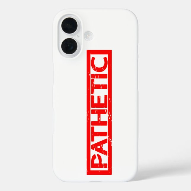 Pathetic Stamp Case-Mate iPhone Case (Back)