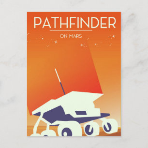 Pathfinder at Mars Space Art Postcard