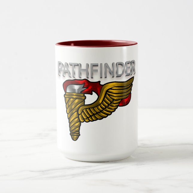 Pathfinder Badge- "Pathfinder" Red Mug (Center)