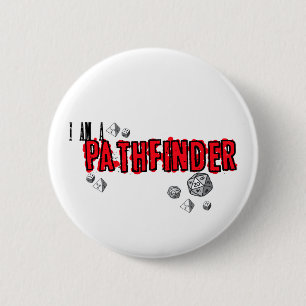 "Pathfinder, Red"  Button