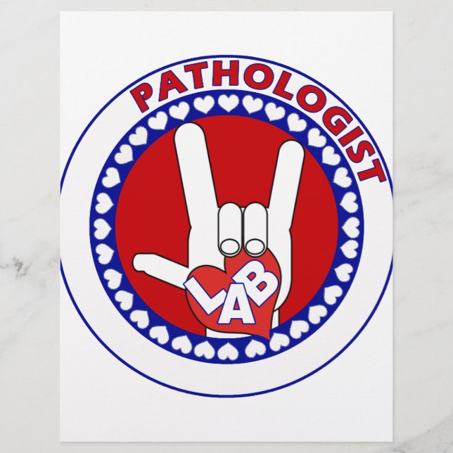 PATHOLOGIST LOGO ROUND ASL I LOVE LAB (Front)