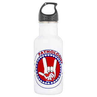 PATHOLOGIST LOGO ROUND ASL I LOVE LAB 532 ML WATER BOTTLE