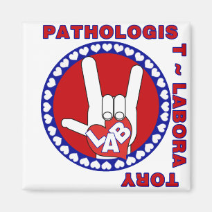 PATHOLOGIST SQUARE ASL LOVE LOGO MAGNET