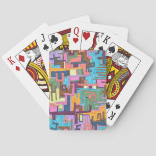 "Paths" Abstract Art Playing Cards