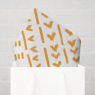 Paths Of Sun Mudcloth African Pattern In White Tissue Paper