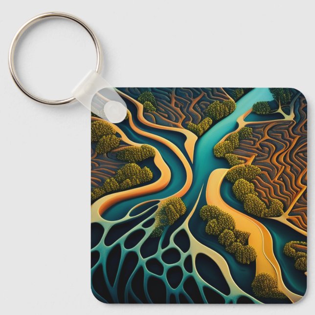 Paths of the Dreamland Key Ring (Front)