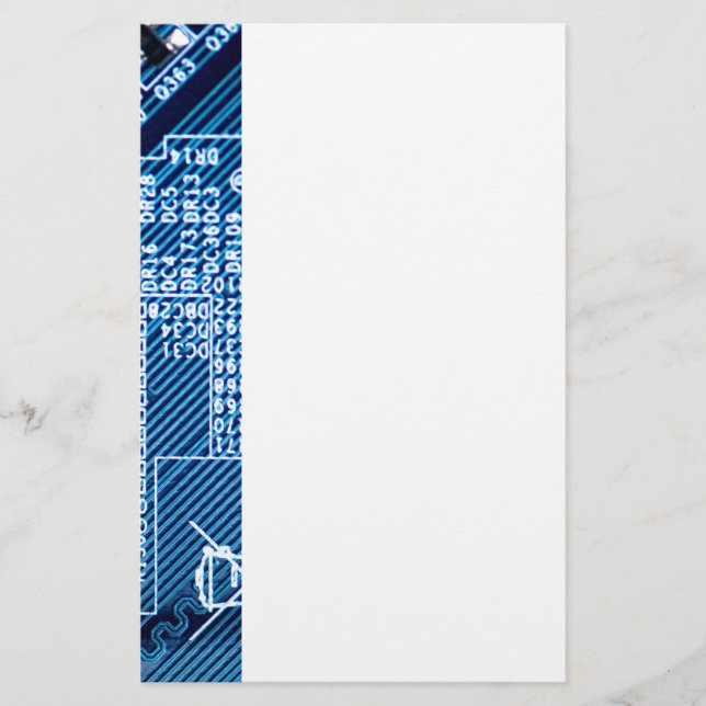 Paths on a computer plate stationery (Front)