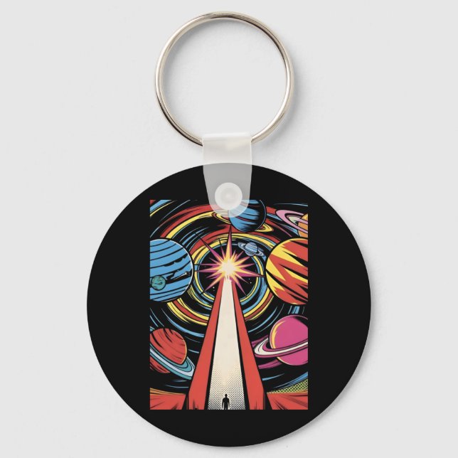 Pathway To The Cosmo Sticker  Key Ring (Front)