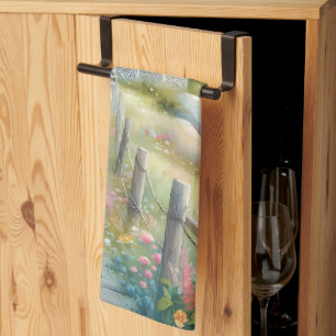 Pathway to the Lighthouse Coastal Cottage Tea Towel