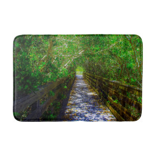 Pathway under the Tree Canopy Bath Mat