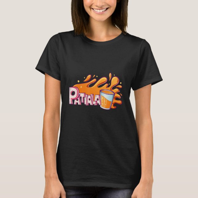 Patiala Peg Cool Punjabi T-Shirt (Front)