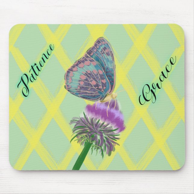 patience and grace mouse pad (Front)