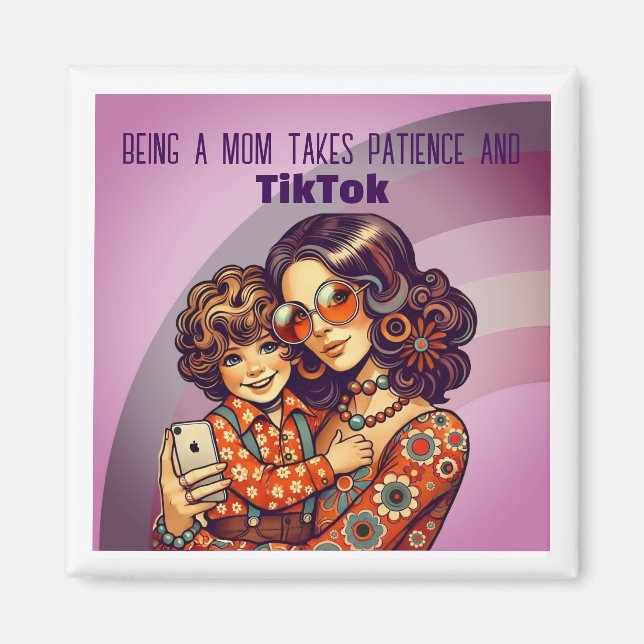 Patience and tiktok magnet (Front)