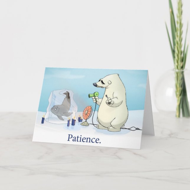 "Patience" Card (Blank Inside) (Front)