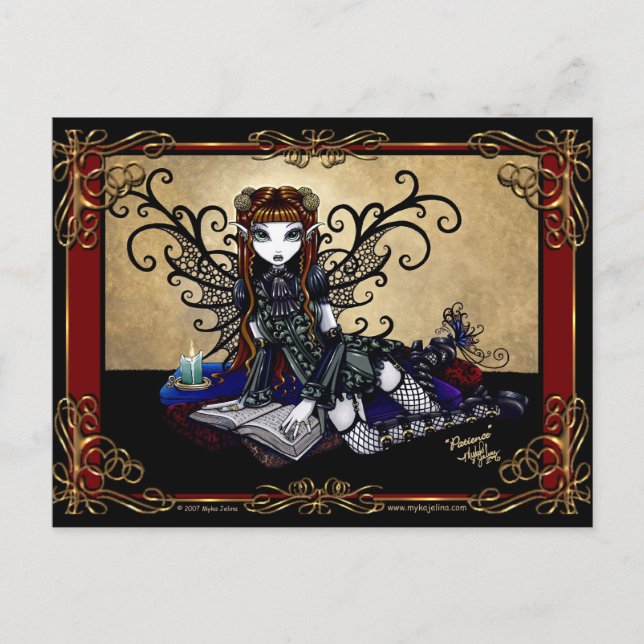 "Patience" Gothic Fairytale Postcard (Front)