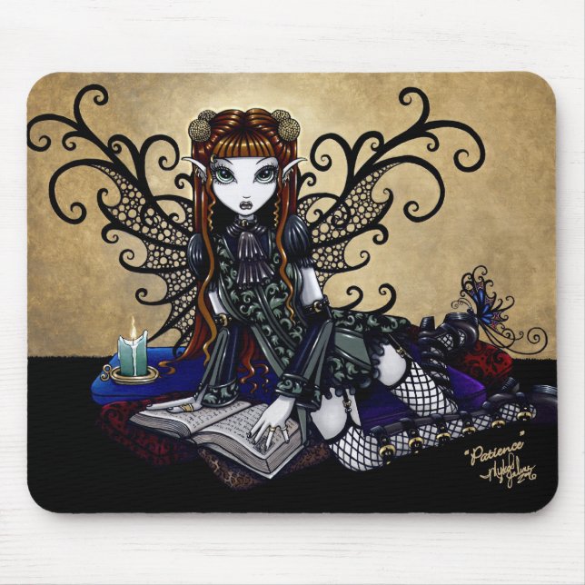 "Patience" Gothic Mouse Pad (Front)