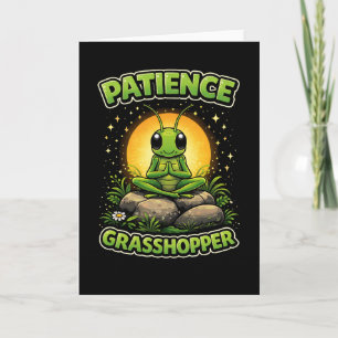 Patience Grasshopper Holiday Card