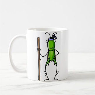 Patience, Grasshopper Mug Standing with Staff