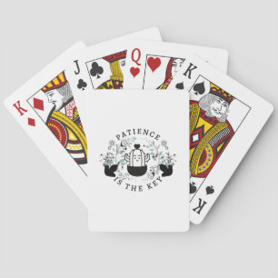 Patience is the Key on a Classic Playing Cards
