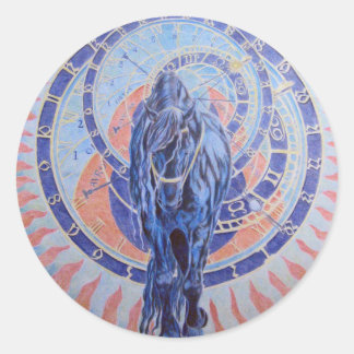 Patience of Time Classic Round Sticker
