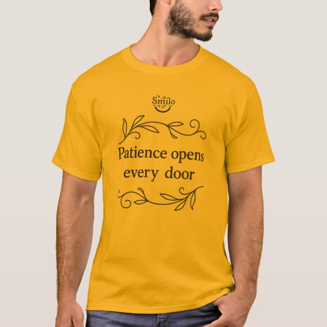 Patience Opens Every Door - Arabic Wisdom T-Shirt (Front)