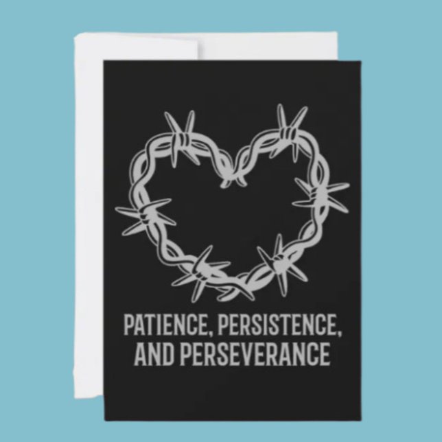 Patience, Persistence & Perseverance – Sober  Holiday Card (Creator Uploaded)