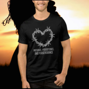 Patience, Persistence & Perseverance – Sober  Tri-Blend Shirt