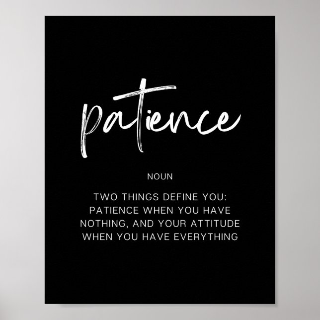 Patience Poster (Front)