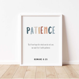 Patience the fruit of the spirit poster