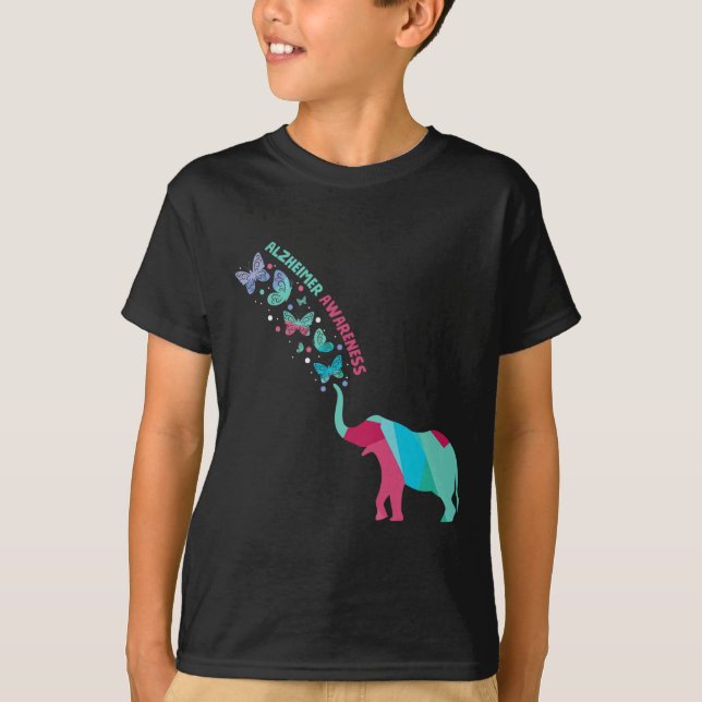 Patient Disorder Butterfly Elephant  T-Shirt (Front)