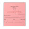 Patient Excuse Form Notepad (Pink)