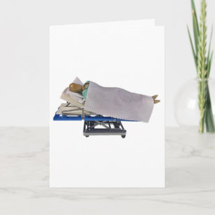 Patient in Hospital Bed Getting Better Card
