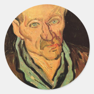 Patient in Saint-Paul Hospital by Vincent van Gogh Classic Round Sticker