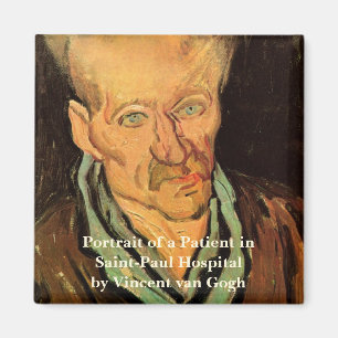 Patient in Saint-Paul Hospital by Vincent van Gogh Magnet