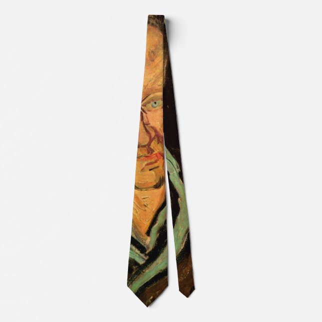 Patient in Saint-Paul Hospital by Vincent van Gogh Tie (Front)