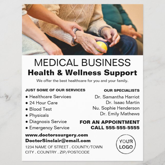 Patient & Nurse, General Practitioner, Nurse Flyer (Front)