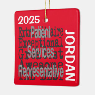 Patient Services Representative Extraordinaire Ceramic Ornament
