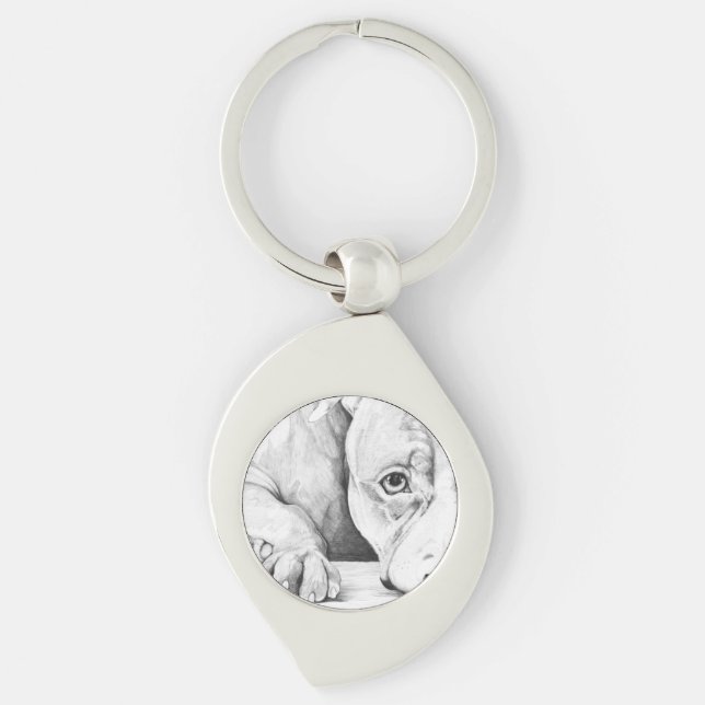 Patiently Waiting Key Ring (Front)