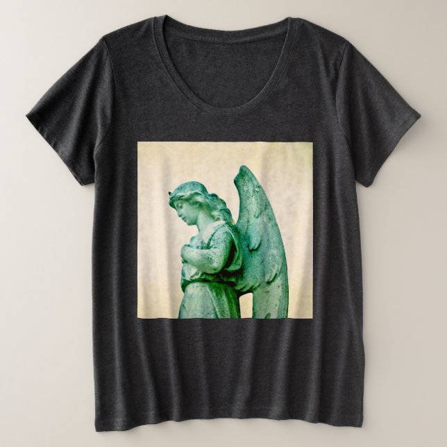 Patina Angel Plus Size T-Shirt (Design Front)