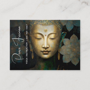PATINA OF PEACE   MEDITATION PORTRAIT BUSINESS CARD
