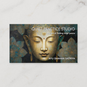 PATINA OF PEACE   MEDITATION PORTRAIT BUSINESS CARD