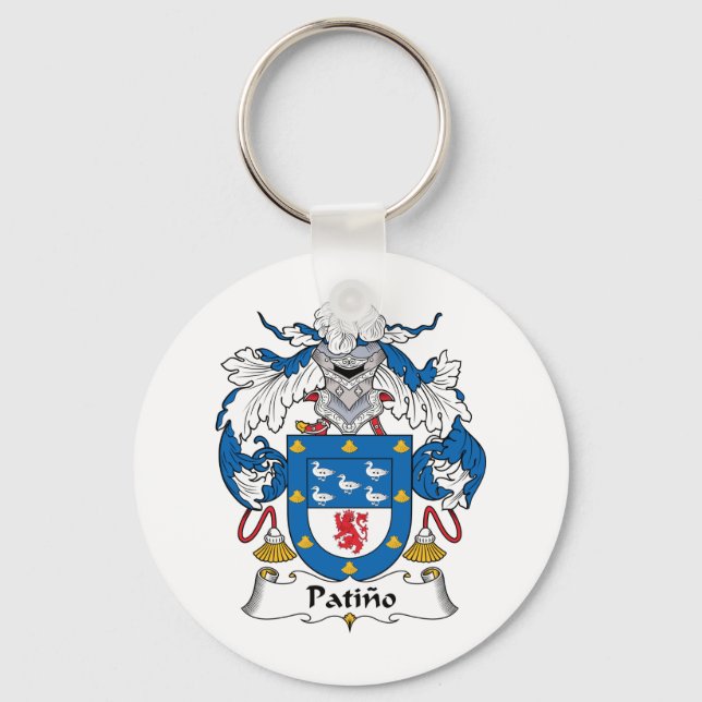 Patino Family Crest Key Ring (Front)