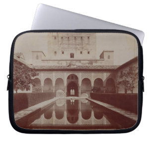 Patio de los Arrayanes, Alhambra, c.1875-80 (sepia Laptop Sleeve