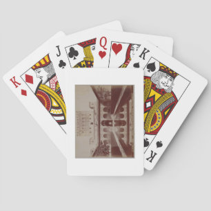 Patio de los Arrayanes, Alhambra, c.1875-80 (sepia Playing Cards