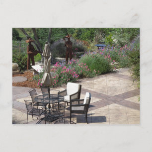 Patio of Croad Tasting Room, Paso Robles Postcard