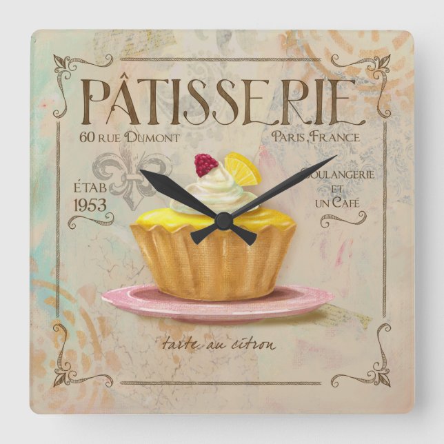 Patisserie Lemon Tart Clock (Front)