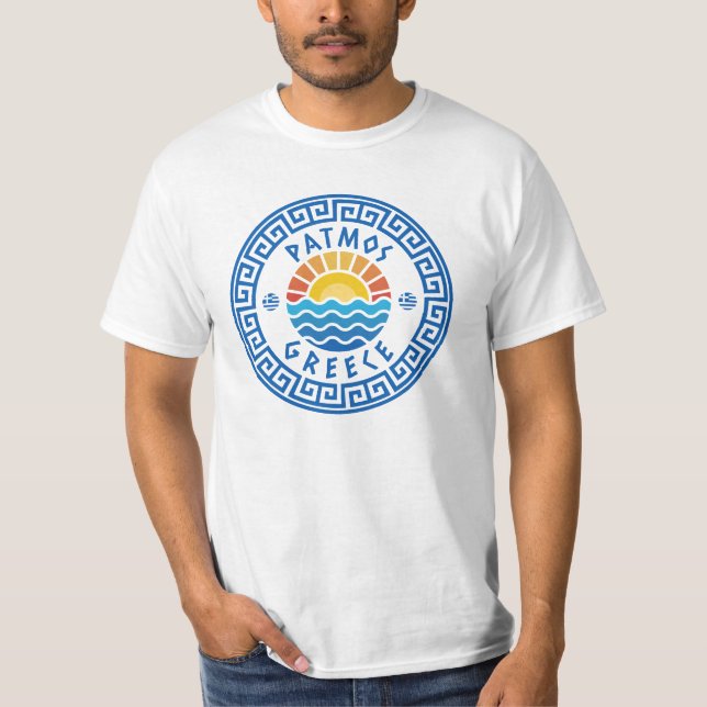 Patmos Island, Greece - Sunshine And Sea T-Shirt (Front)